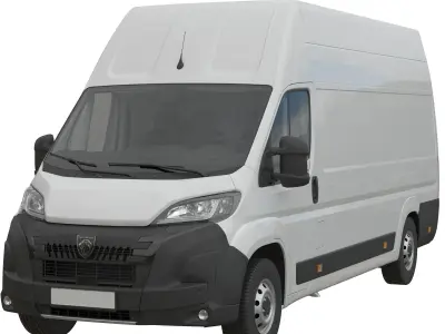2024 Peugeot BOXER  L4H3 Detailed interior 3D model