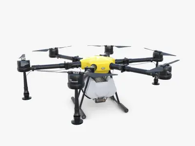 Agricultural drone V1 Low-poly 3D model