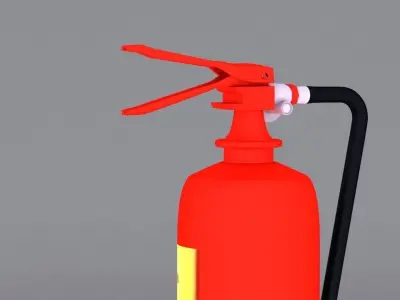 Fire Extinguisher Low-poly 3D model