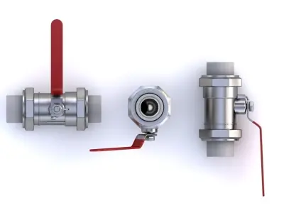 Ball Valve 3D model from CGTrader