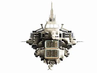 CDF Excelsior Ion-Cannon Frigate 3D model