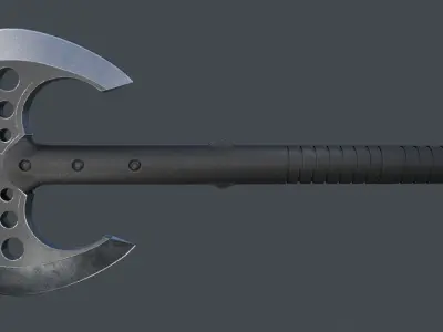 Tomahawk M48 Double Bladed Low-poly 3D model