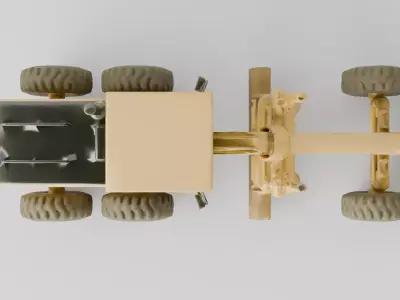 Motor Grader Road Leveling Construction Machine 3D model