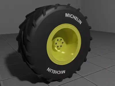 Heavy duty wheel Free 3D model