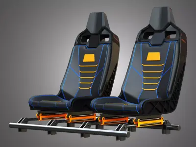 Canam Maveric Vehicle Seat 3D model
