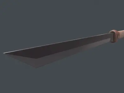 Sword knife Low-poly 3D model