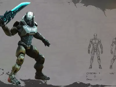 Grimcore Low-poly 3D model