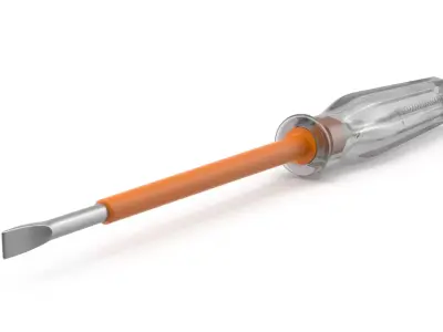 Electric Screwdriver Low-poly 3D model