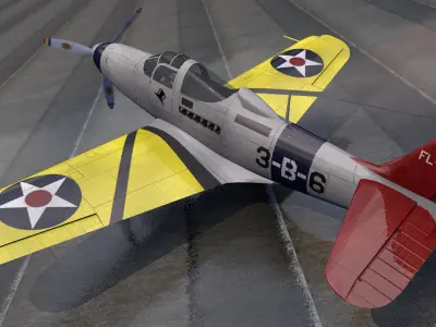 Bell FL-1 Airabonita 3D model