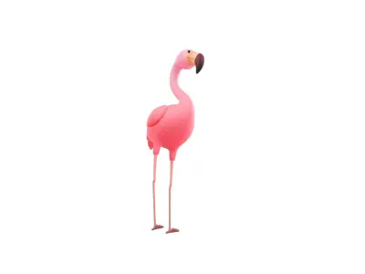 Character304 Flamingo 3D model