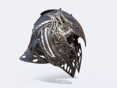 Krypton Helmet Low-poly 3D model