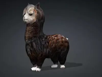 Alpaca A3 Free low-poly 3D model
