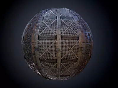 Sci-Fi Military Seamless PBR Texture 19 Texture