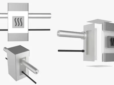 Mechanical Heating Element Mold Assembly 3D model