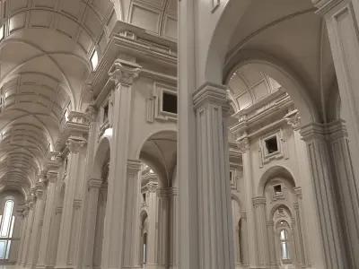 Classical Historic Interior Scene 319 3D model