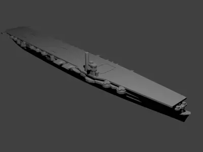 Japanese Aircraft Carrier Soryu 3D print model