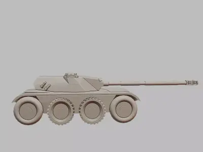 EBR 105 Armoured Car 3D Printable Model 3D print model