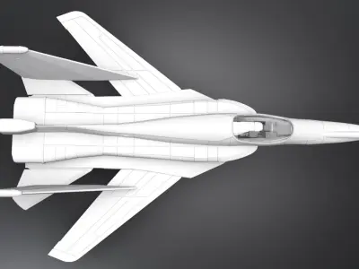 Mig242 Flamefox Scale model 3D print model