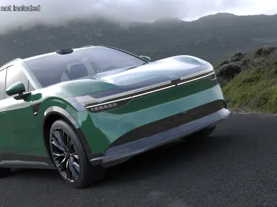  Zeekr 7X Modern Emerald Green Crossover 