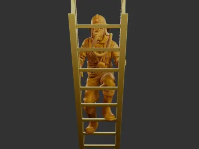 Czechoslovakian firefighter 90s 007 3D print model