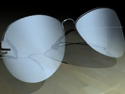 sun glass Low-poly 3D model