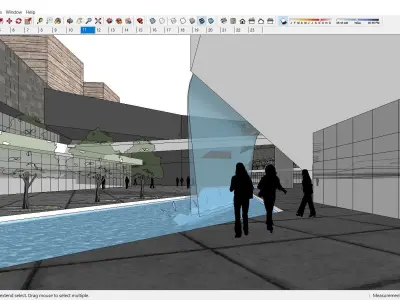 Sketchup Commercial Complex 143 3D model