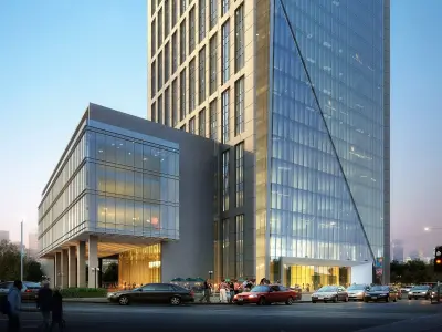 3Dmax fashion city commercial square building 383 3D model