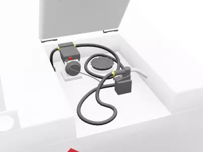 Fuelproof 3000GT Fuel Tank Low-poly 3D model