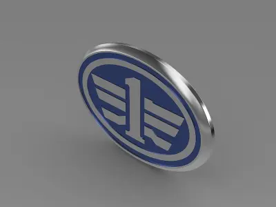 faw logo 3D model by Sergey