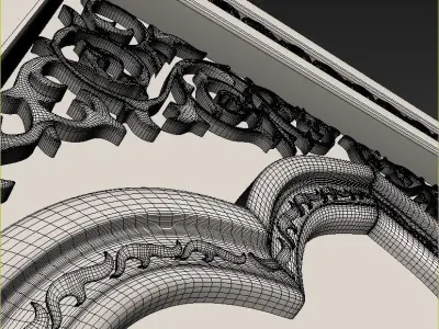 ornamental Islamic arch - So5  3D model