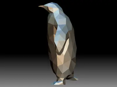Polygon Mesh Penguins 3D model