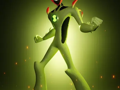Ben 10 Swampfire 3D model