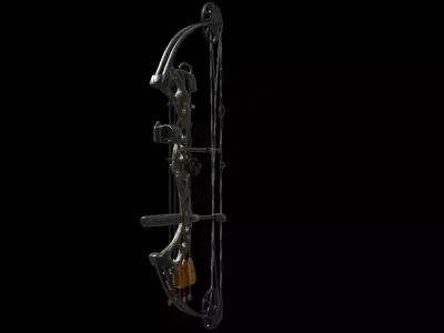 URSA Compound Bow Model Realistic Archery Equipment Game Ready Low-poly 3D model