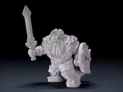 warrior goblin 2 3D print model