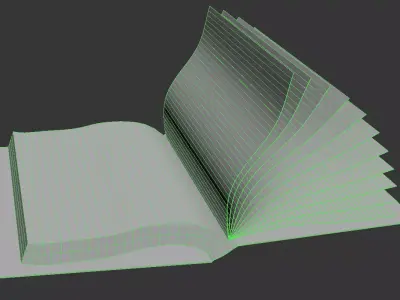 Animated Magic Book Rigged Medieval Fantasy PBR 4K Low-poly 3D model
