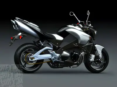 2008 Power Cruiser Motorcycle 3D model