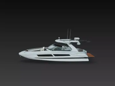 Luxury Yacht Boat Model Modern Speed Boat 3D Print STL 3D print model