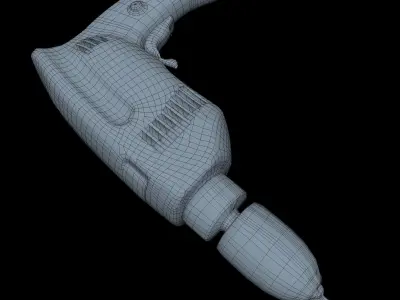 Drill Middle Poly 3D model