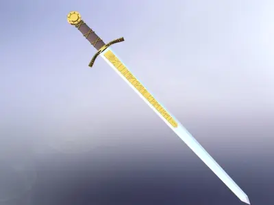 Excalibur sword 3D model shop
