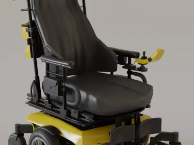 Electronic Wheelchair 3D model