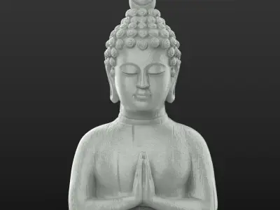 BUDDHA STATUE High-Quality home decor 3D print model