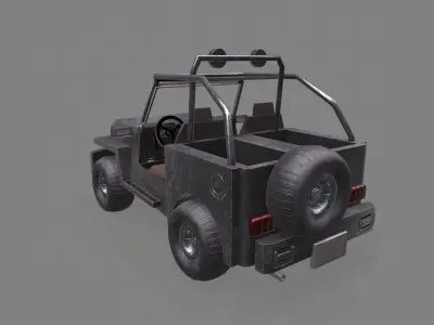 Jeep 3D Model Low-poly 3D model by omerok