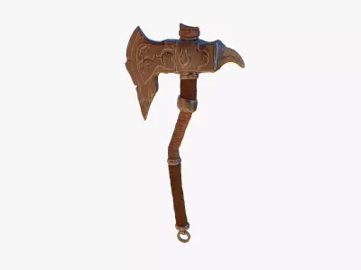 Stylized Axe - WarAxe - 4K Textures Low-poly 3D model