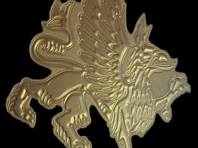 Dragon v2 Suitable for embossing Hot Foil Technique 3D model