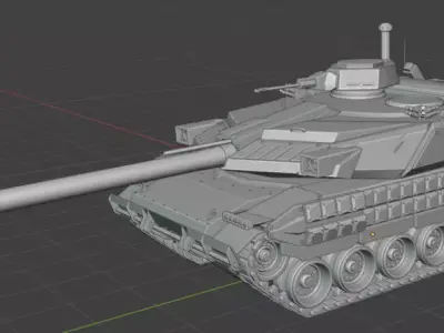 tank TO1 120 mm 3D model