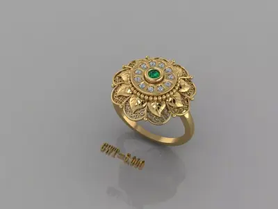 FASION RING  3D model 6