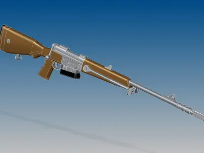 FRF1 rifle 3D model