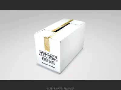 Box 07 Low-poly 3D model