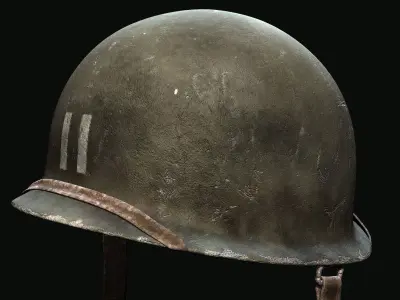 World War 2 Helmet American 3D Model 3D model