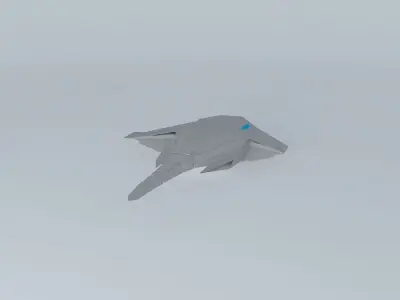 Concept Jet Bomber Free 3D model